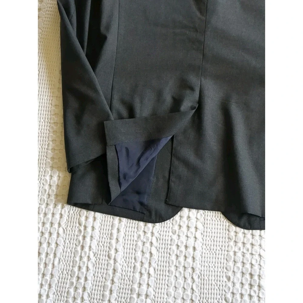 J Crew Aldridge‎ Wool Loro Piana Super 120s Blazer Sz 36 R Charcoal Gray